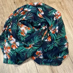 Bright floral infinity scarf